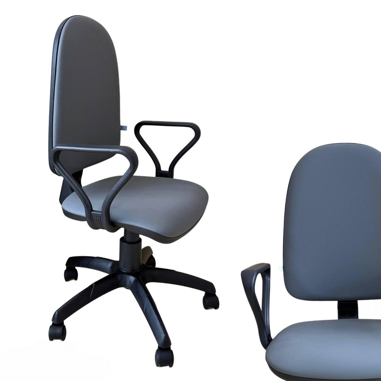 Компьютерное офисное, ткань, серое